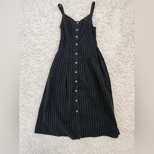 Navy striped dress